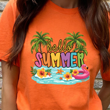 Load image into Gallery viewer, Hello Summer DTF Print