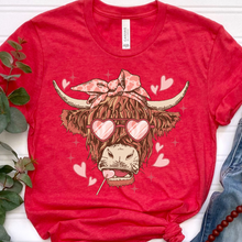 Load image into Gallery viewer, Valentine's Cow DTF Print
