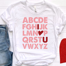 Load image into Gallery viewer, ABC I Love U DTF Print