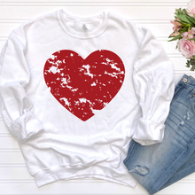 Load image into Gallery viewer, Distressed Heart DTF Print