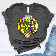 Load image into Gallery viewer, Happy Mardi Gras Y'all Gold DTF Print