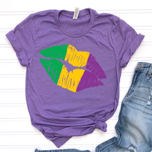 Load image into Gallery viewer, Mardi Gras Lips DTF Print