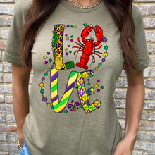 Load image into Gallery viewer, Mardi Gras and Crawfish DTF Print