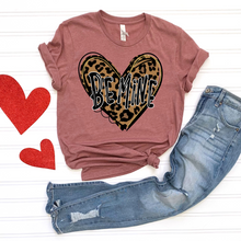 Load image into Gallery viewer, Be Mine Leopard Print Heart DTF Print