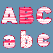 Load image into Gallery viewer, Be Mine Doodle Letter DTF Print